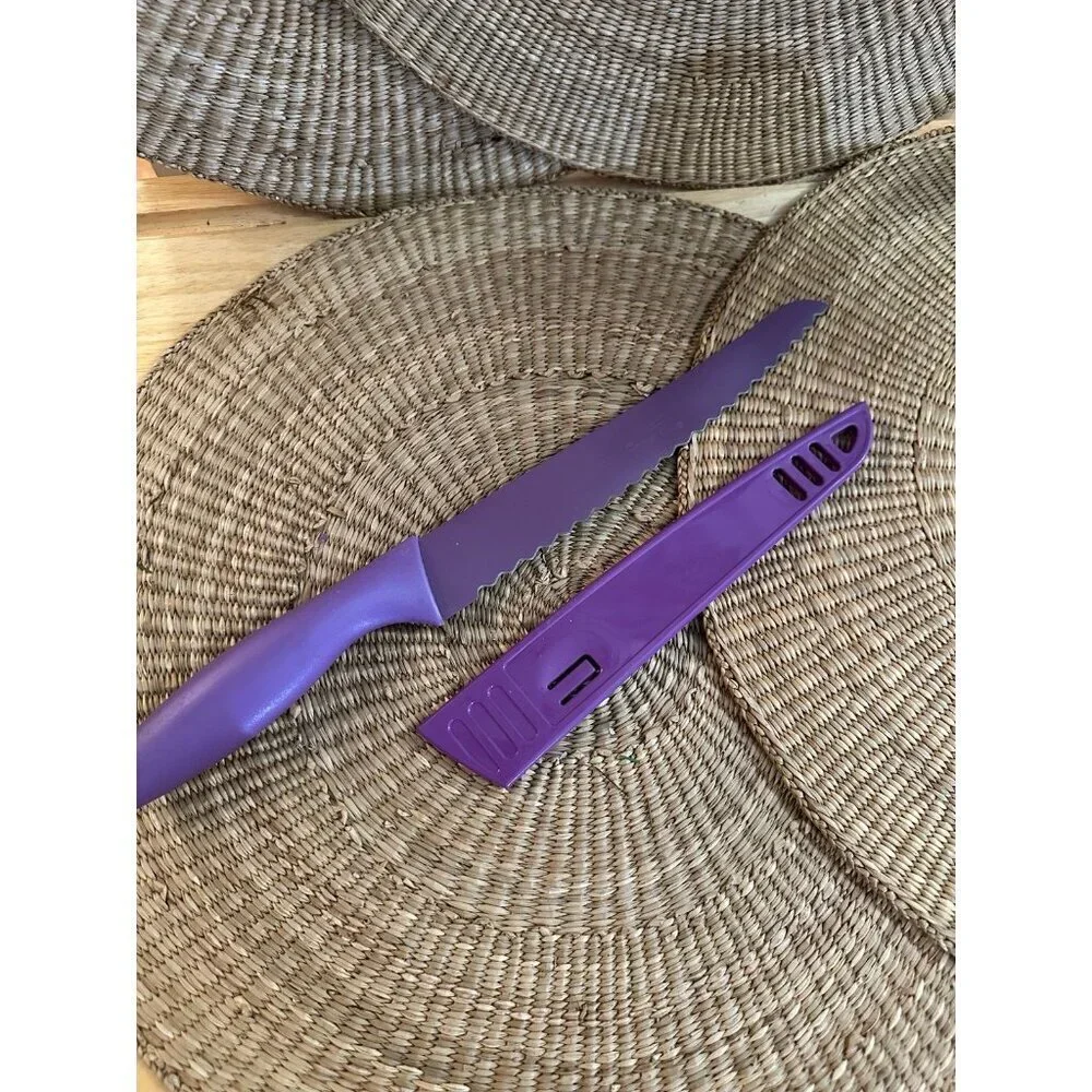 Large purple kitchen knife